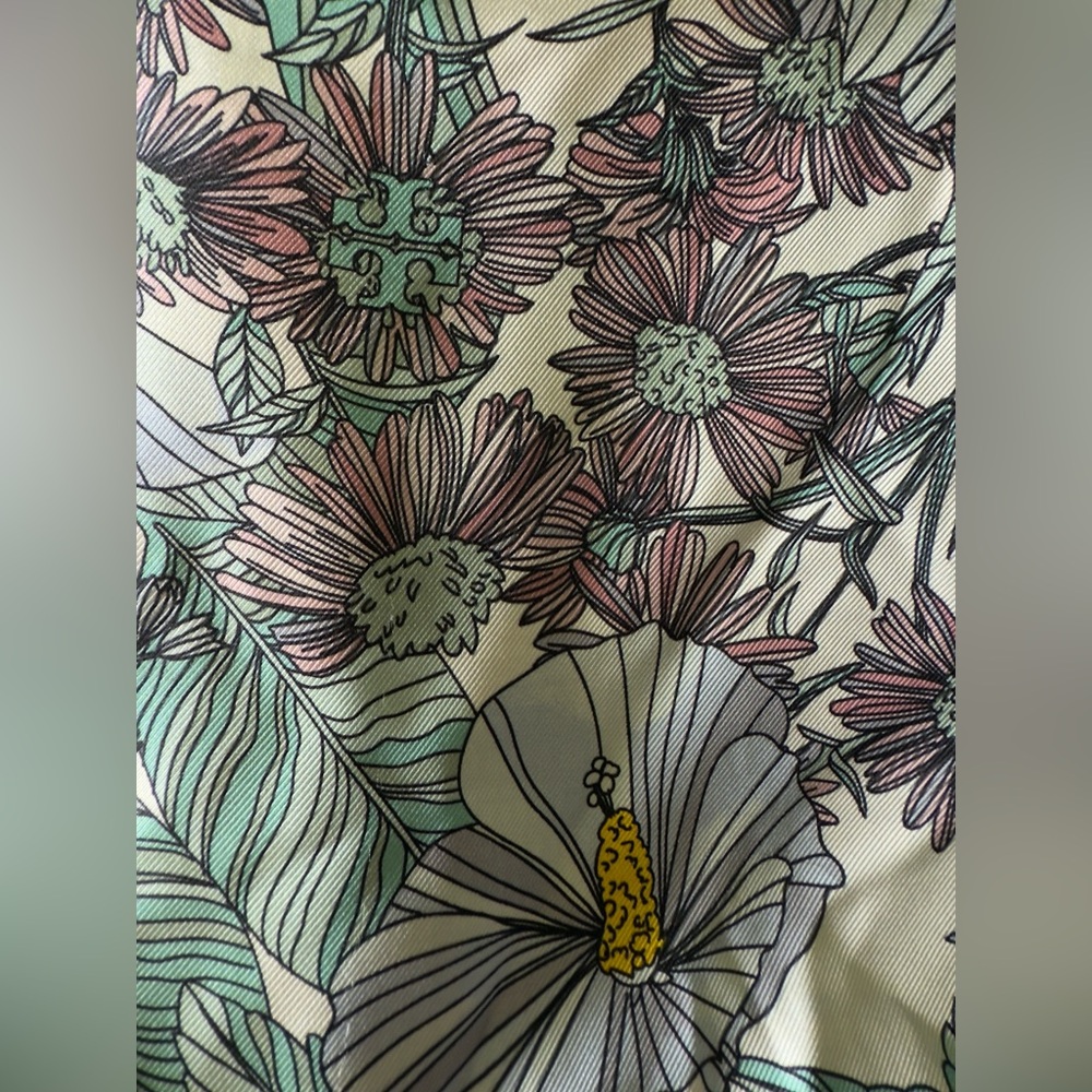 Tory Burch Floral Silk Scarf